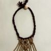 Toffee macrame necklace and bracelet