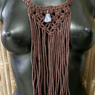 Choc macrame necklace