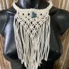 cream macrame necklace